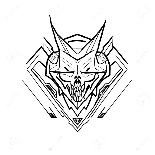 Create A Minimalist Tattoo Combining The Imagery Of Gaming And Metal Music