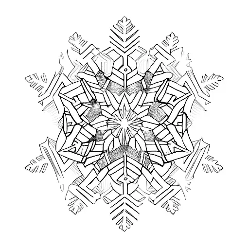 A Snowflake Symbol Incorporated Into A Minimalist Destiny Word