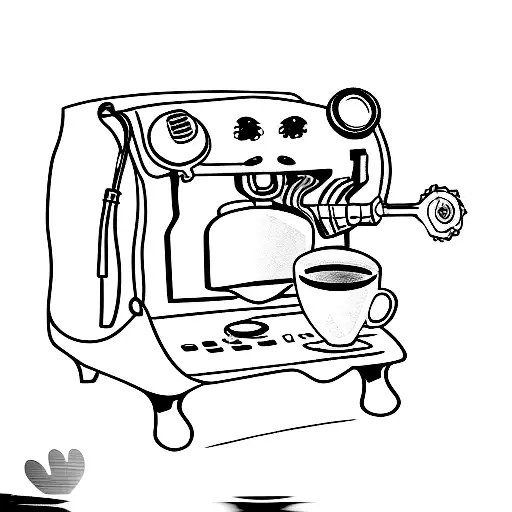 Dog Drinking Espresso