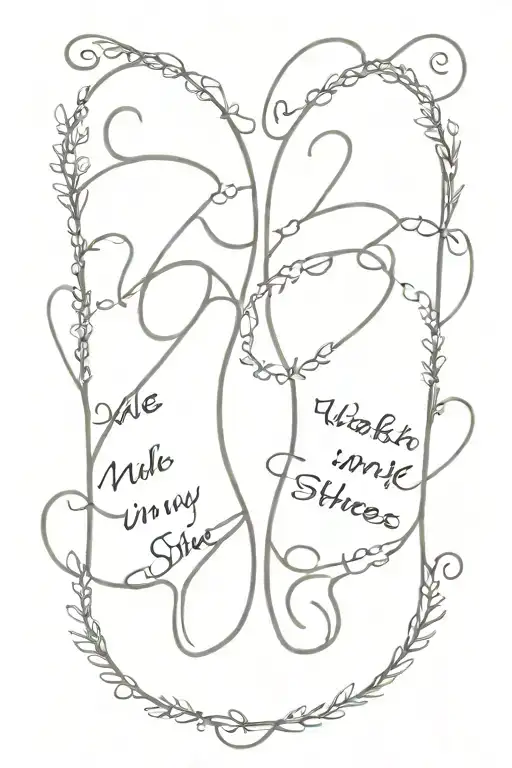 Walk In My Shoes With Bible Verse Intertwined