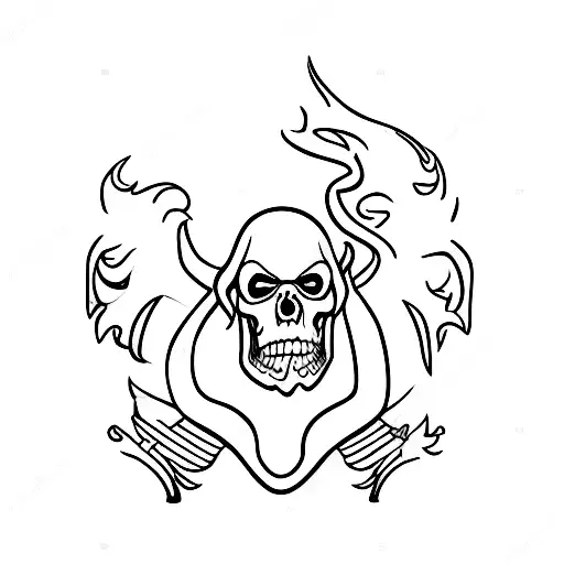 Grim Reaper Knocking On Door