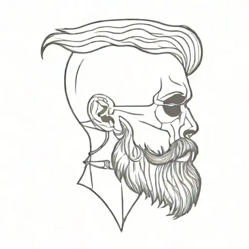 Skull With Beard