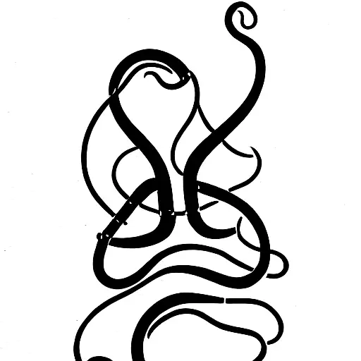 A Simple Slightly Abstract Oktopus With Thick Lines