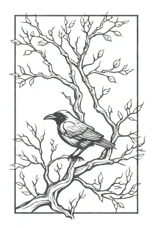 Raven Tree Branches