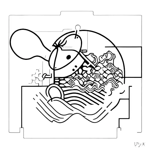 A Coffee Mug And A Computer Mouse Intertwined To Form A Unique Design