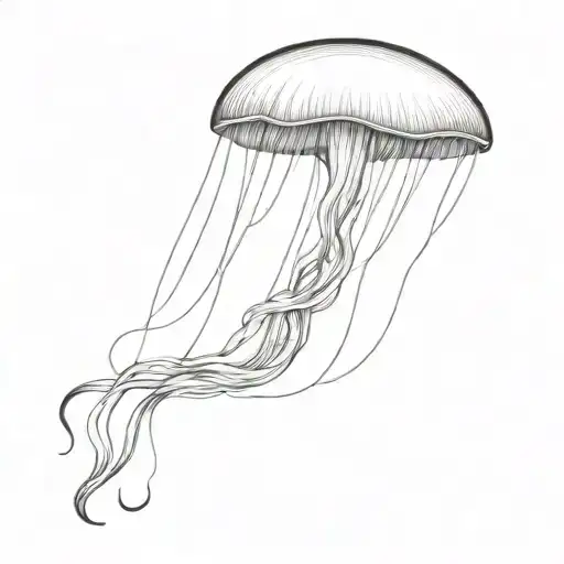 Animal Jellyfish With A Phrase That Says Trust In The Process