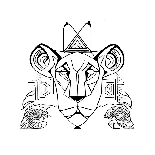 Geronimo Face Abstract