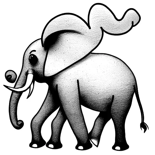 Elephant Growing From Struggle