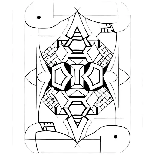 Geometric Pattern Inspired By Playing Card Suits