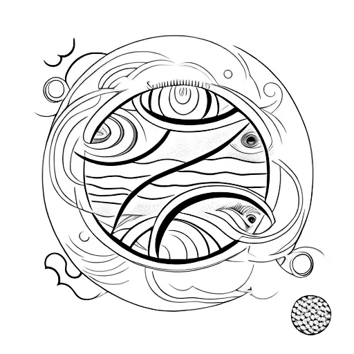 Black And White Solar Eclipse With The Letter B Centred In The Middle