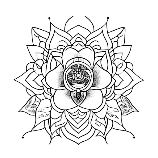 Lotus Flowers And Butterflies