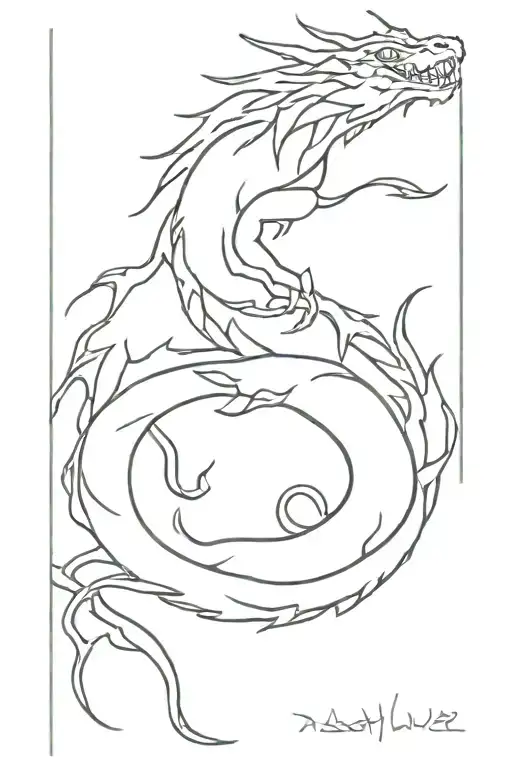 Dragon Coiled