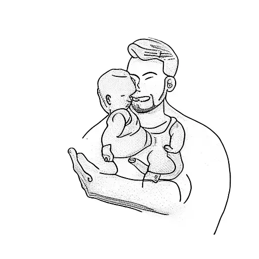 A Man Holding A Baby