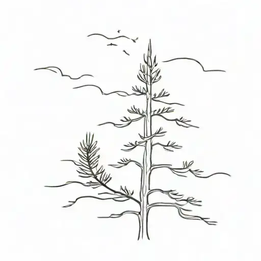 Single Pine Tree