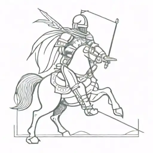 Knight Fighting Death Tarot Card