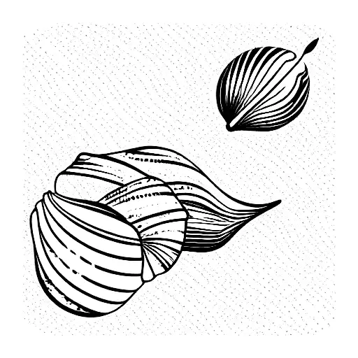 Cute Beach Sunset With Shells