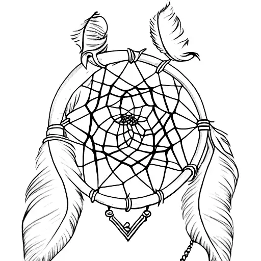 Dreamcatcher On Hand And Fingers