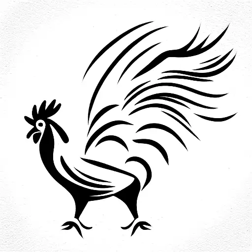 Rooster Playing Dodgeball