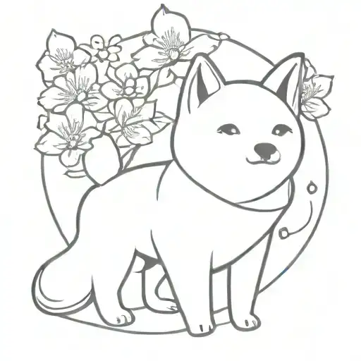 Ramona Flower Shiba Inu Dog