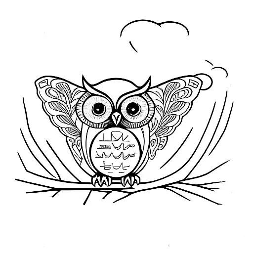 Owl With Letter K