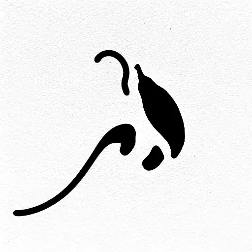 Chili Pepper With Cat Paw Print As The Stem