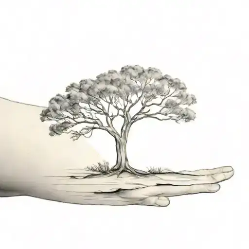 River Redgum Tree On Arm
