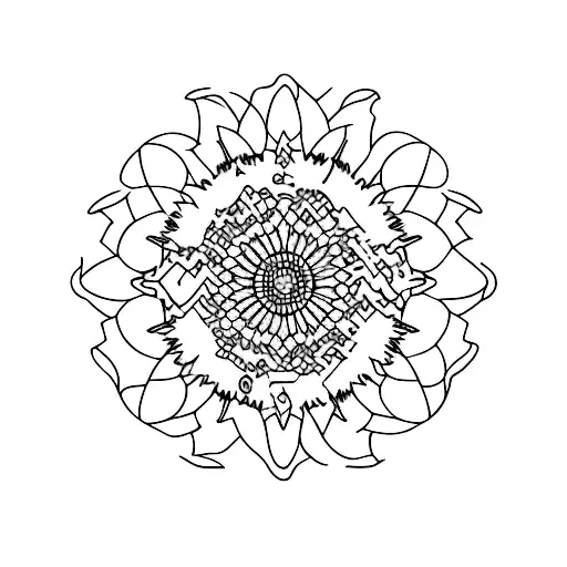 Aster Constellation With A Cat Silhouette