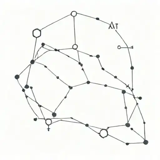 A Tattoo Of A Constellation That Is Prominent During The Client's Birth Month