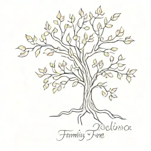 A Family Tree Minimalist With My Last Name Palomino In It