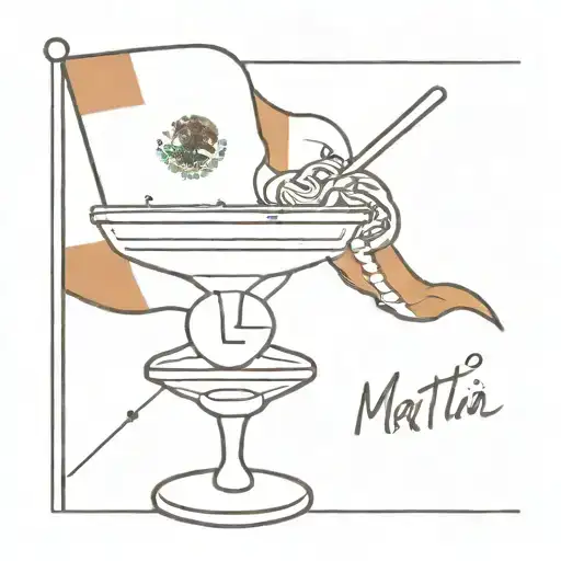 Espresso Martini With Mexican Flag Incorporated