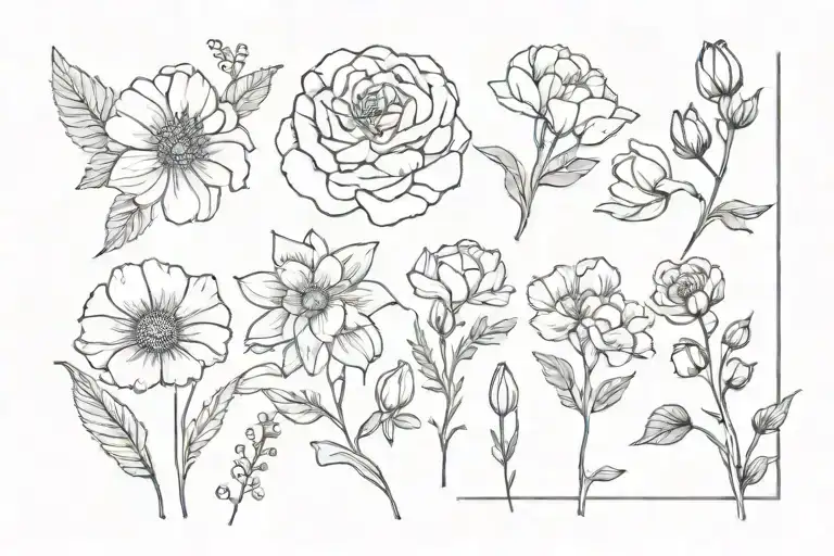 Birth Flowers Dec March Feb Ausgust April And Feb