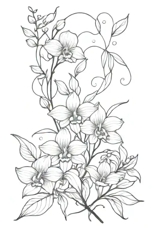 Lyrebird Feather And Orchid Vine Wrapping