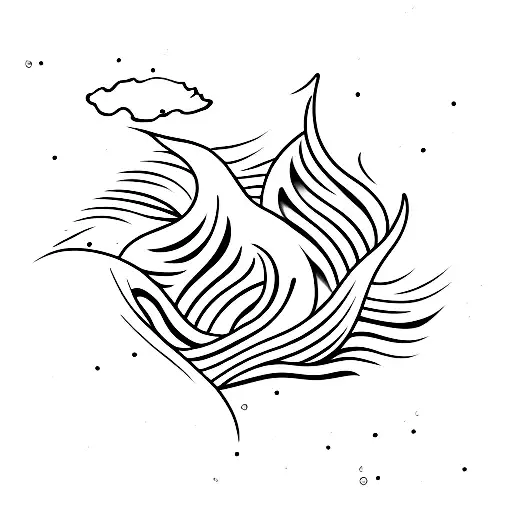 Ocean Wave And One Star