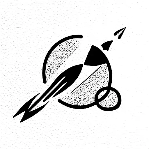 Rocket Shooting Into Space