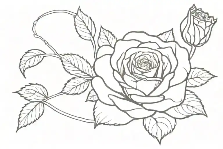 Name Acaymo With A Small Rose