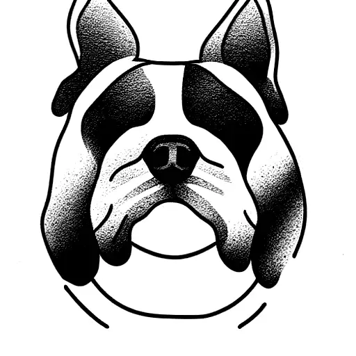 One Line Drawing Of A Dog