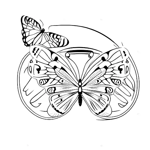 Butterfly With Semicolon