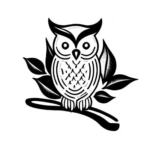 Owl Whith Olive Branch