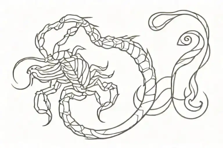 Scorpion Mixed With Virgo And Aquarius And Scorpio And Virgo