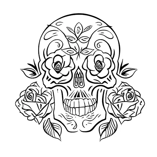 Skull And Roses