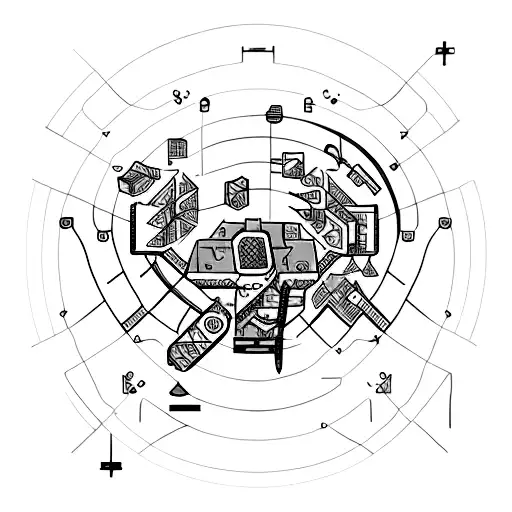 A New-school Tattoo Of A Data Scientist Analyzing A Gaming Code
