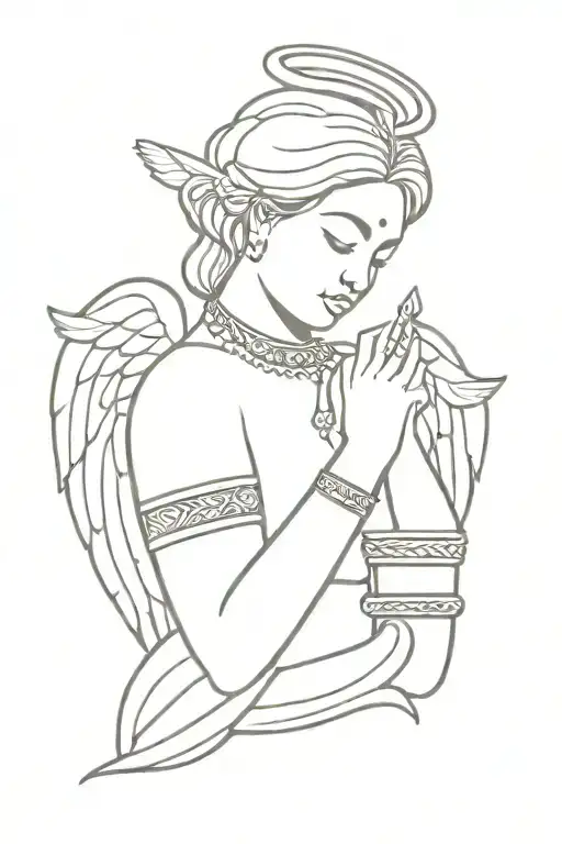 An Angel With A Kalash