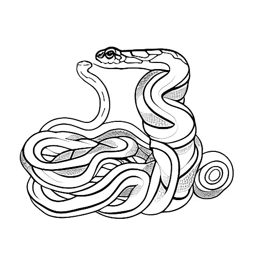 A Snake Wrapped