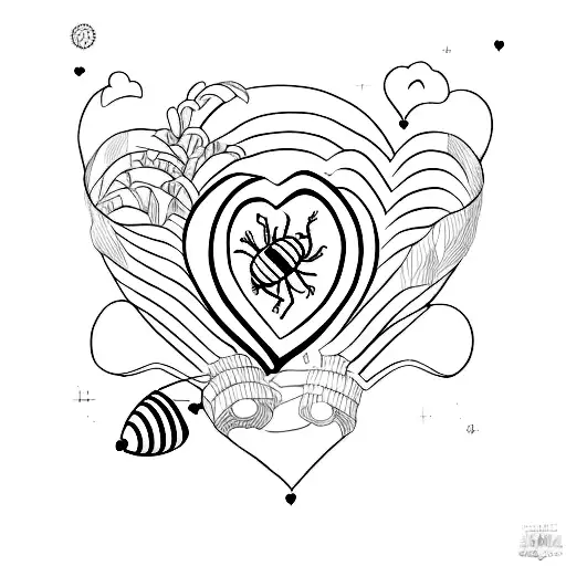 Heart And Bee