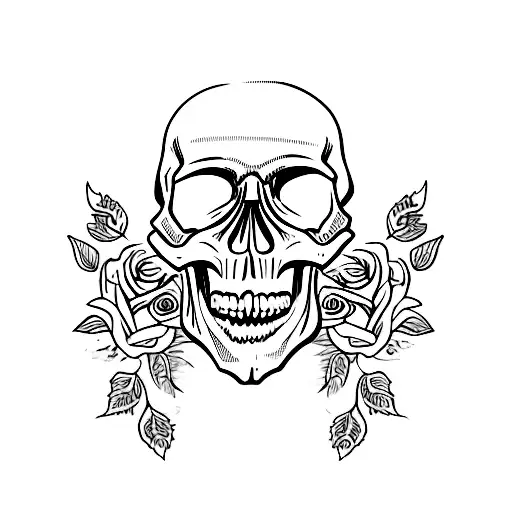 Skull And Roses