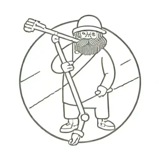 Gangster Mop Surrounded By Hookers