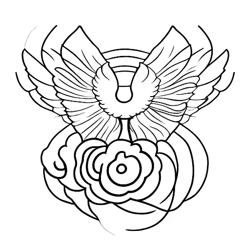 A Minimalist Tattoo Of A Soaring Bird Symbolizing The Client's Continuous Improvement And Growth