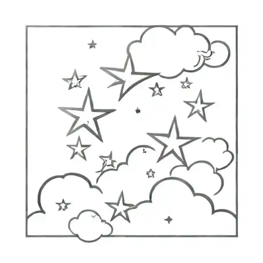 Star Fish Cloud Background