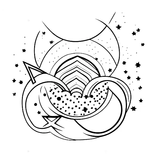 Crescent Moon And Stars