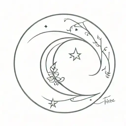 Crescent Moon With Sagittarius